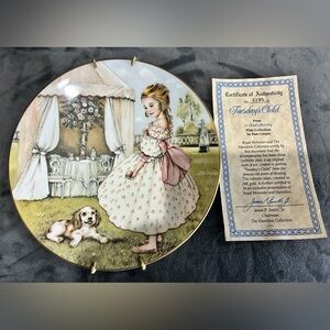 Tuesday's Child Decorative Collectible Plate By Pam Cooper